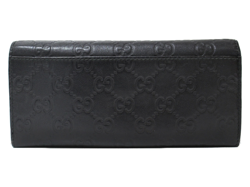 Gucci Black Long Wallet ssima Black